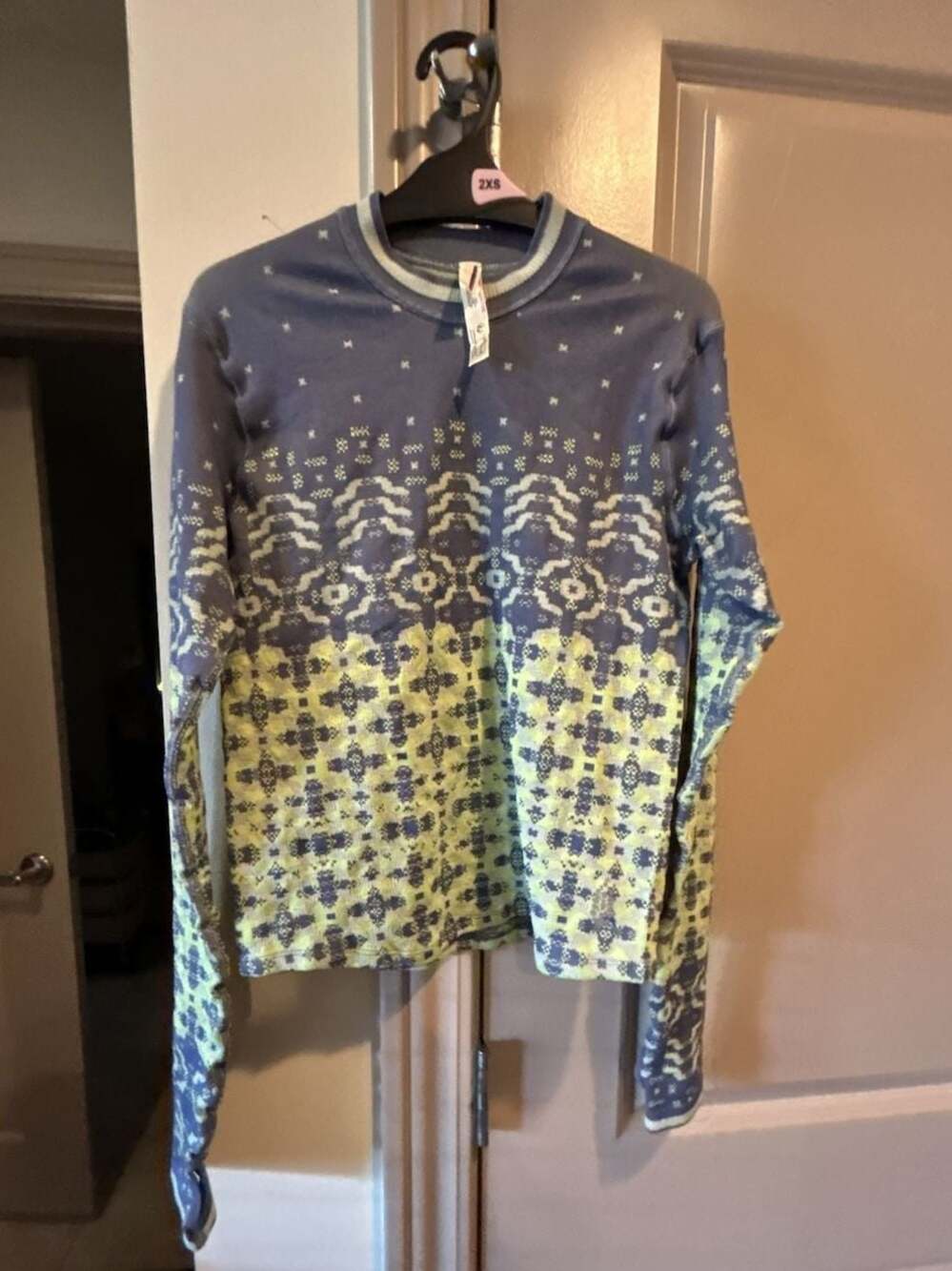 Free People Movement Myoko Jacquard Layer Top in Onyx